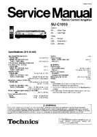 Technics - SUC-1010 - Service manual 